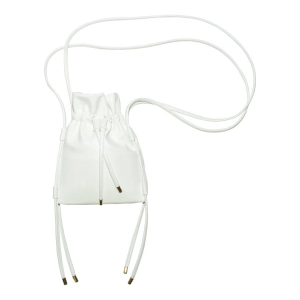 Sac Sling Pouch en cuir vegan Blanc