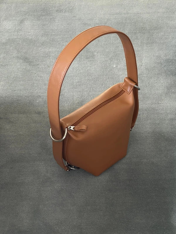 Sac Fold en cuir vegan - Camel