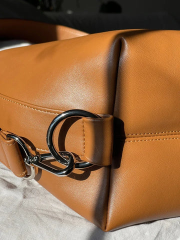 Sac Fold en cuir vegan - Camel