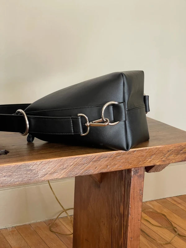 Sac Fold en cuir vegan - Noir