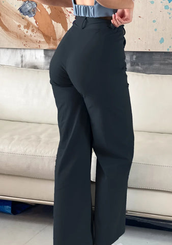 Pantalon extensible noir - Perséphone