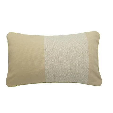 Coussin tissé main beige - Ysar - Meanwhile Boutique