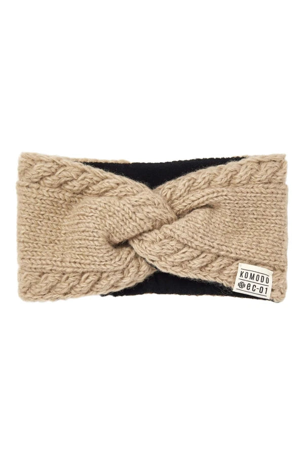 BIWA - Fleece Lined Lambswool Ear Warmer Putty