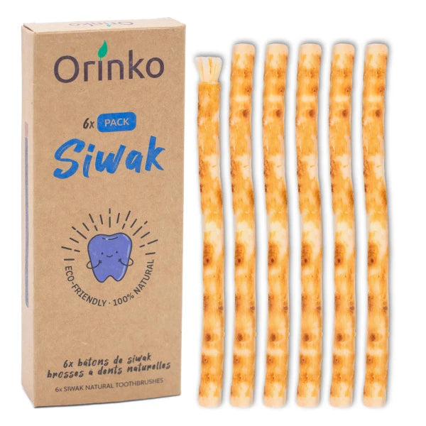 Bâtons de Siwak (Miswak) X6 - Brosse à Dents 100% Naturelle