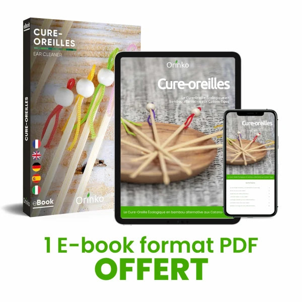 Cure-Oreille Japonais en Bambou X5 - Cure Oreille Écologique