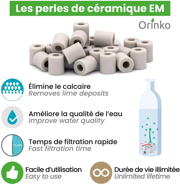 Perles de Céramique grises EM® x80 (boîte)