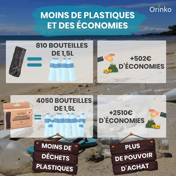 Binchotan Japonais de Kishu 5X (boîte) | Chêne Ubame