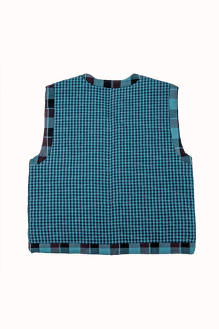 Gilet enfant émeraude quilt