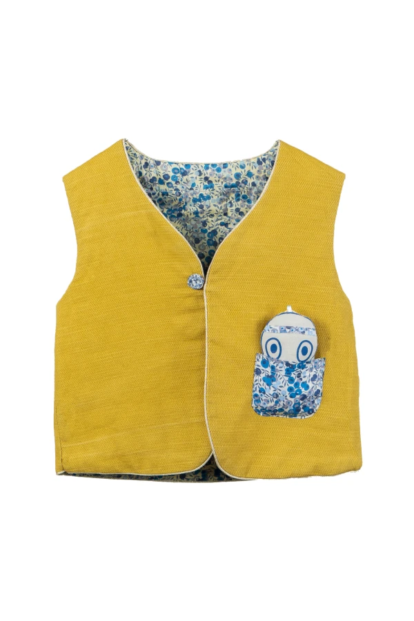 Gilet enfant Miel-Myrtille