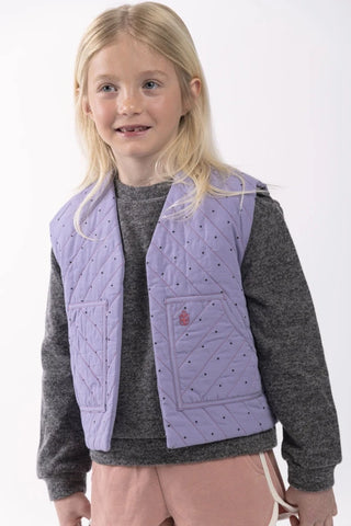 Gilet enfant quilt liberty fuchsia