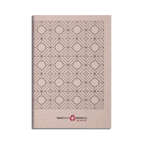 Petit carnet en papier recyclé I Formes géométriques