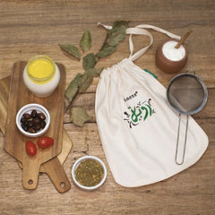 Sac filtre passoire pour Labneh et fromage zéro déchet