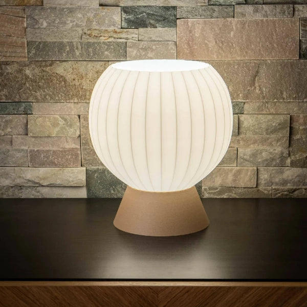 Lampe en bois recyclé I Lune 2 coloris