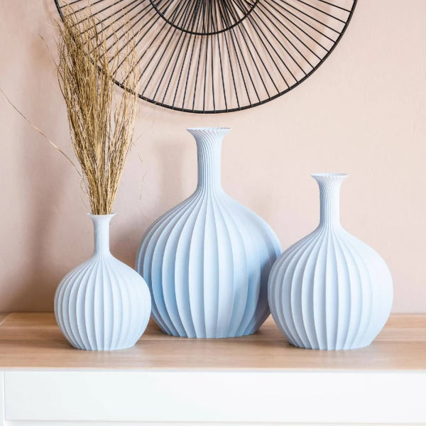 Vase design bleu Azur