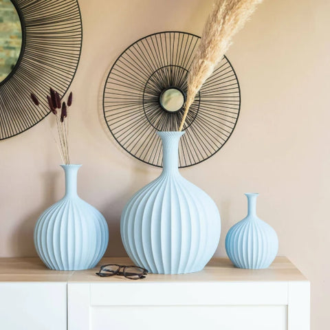 Vase design bleu Azur
