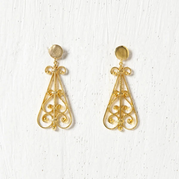 Boucles d'oreilles formes arrondies Beyrouth I Triangle ou Ovale