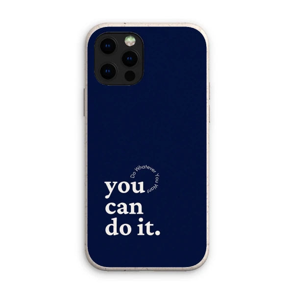 Coque anti-choc biodégradable pour téléphone - You can do it