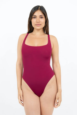 Mykonos JMK - Criss-Cross Swimsuit - Red Coral