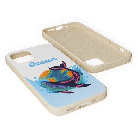 Coque anti-choc biodégradable pour téléphone - Océan