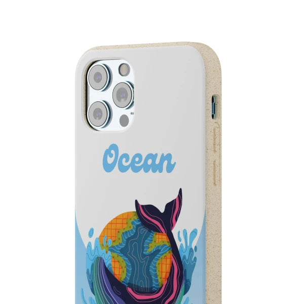 Coque anti-choc biodégradable pour téléphone - Océan