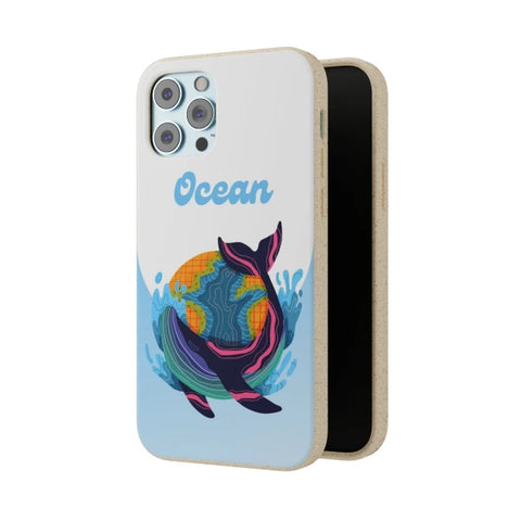 Coque anti-choc biodégradable pour téléphone - Océan