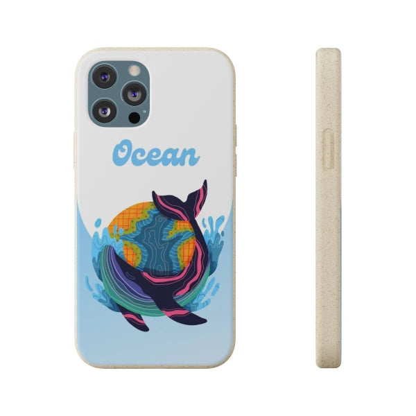 Coque anti-choc biodégradable pour téléphone - Océan