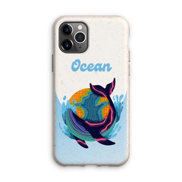 Coque anti-choc biodégradable pour téléphone - Océan