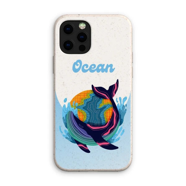 Coque anti-choc biodégradable pour téléphone - Océan