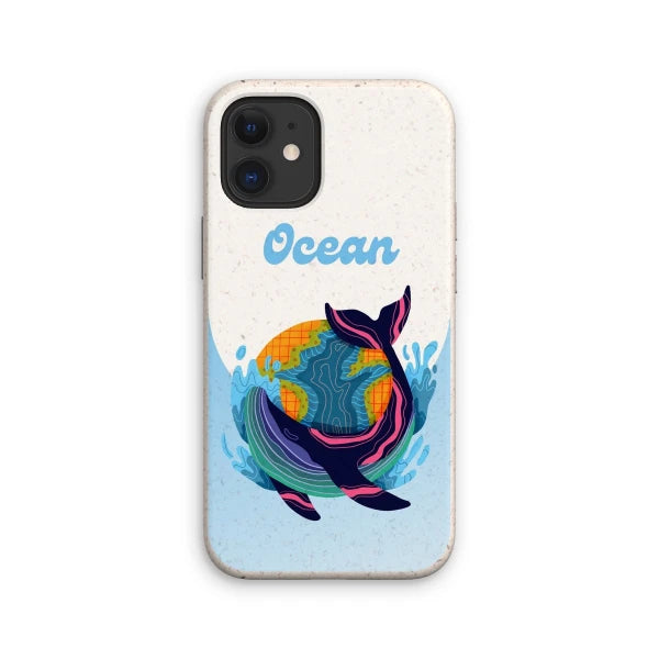 Coque anti-choc biodégradable pour téléphone - Océan