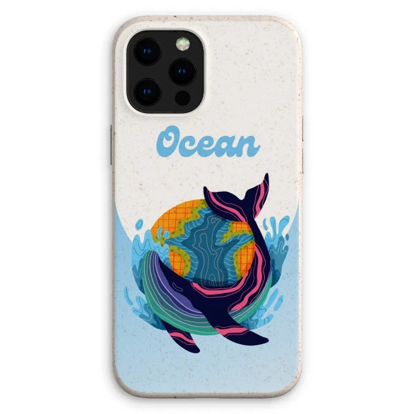 Coque anti-choc biodégradable pour téléphone - Océan