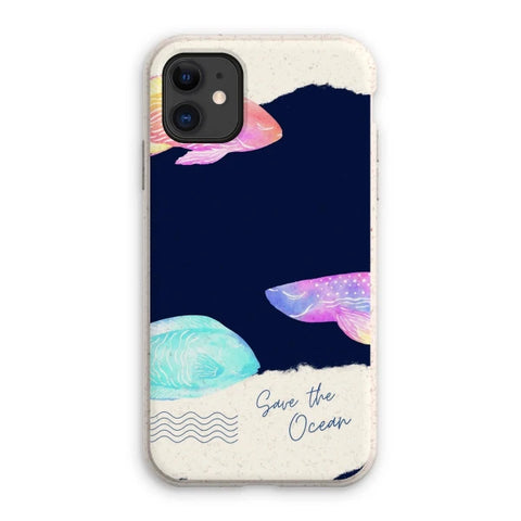 Coque anti-choc biodégradable pour téléphone - Save the ocean