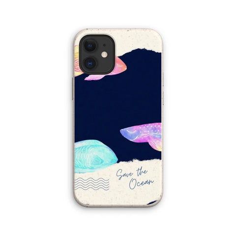 Coque anti-choc biodégradable pour téléphone - Save the ocean