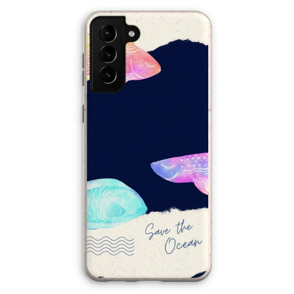 Coque anti-choc biodégradable pour téléphone - Save the ocean