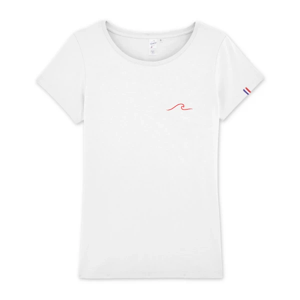 T-shirt femme en coton biologique fabriqué en France 🇫🇷 - Vague