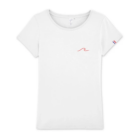 T-shirt femme en coton biologique fabriqué en France 🇫🇷 - Vague