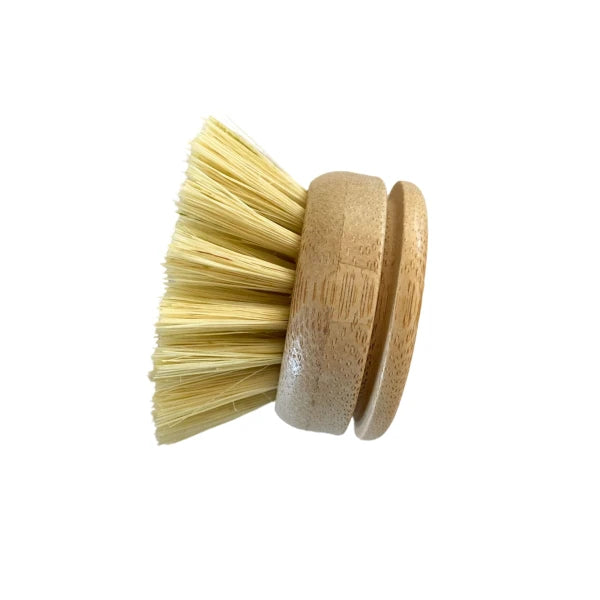 Tête interchangeable pour brosse à vaisselle en bambou réutilisable