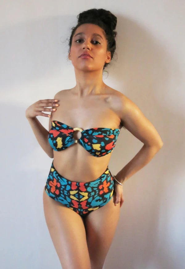 Haut de maillot bandeau Morina Léonima Black