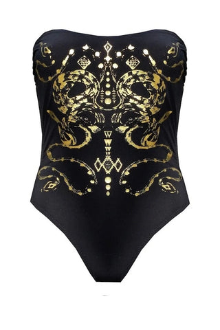 Maillot de bain une pièce bustier Aloha Black Ophis