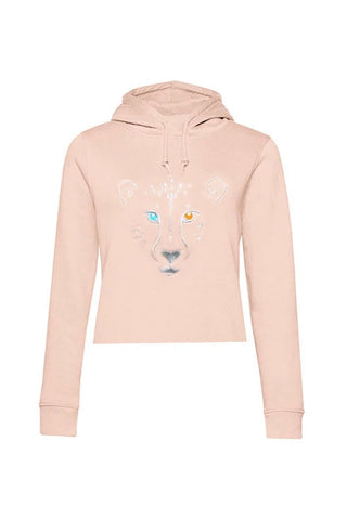 Sweat-shirt en coton bio Cheetah Pink