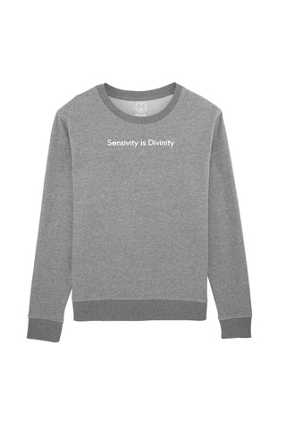 Sweat-shirt en coton bio Sensivity is Divinity