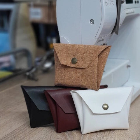 Porte-monnaie origami en liège