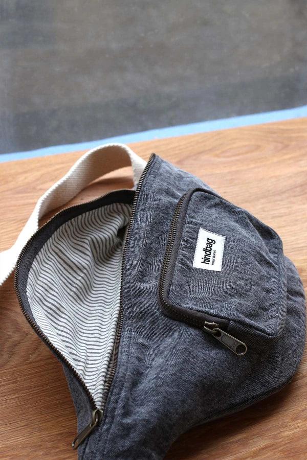 Sac banane XL Sofia Denim Gris