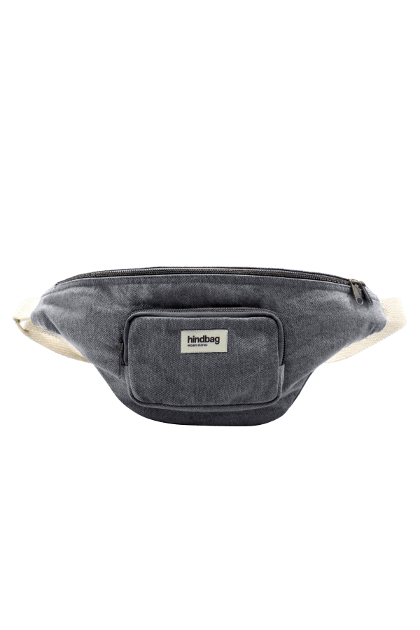 Sac banane XL Sofia Denim Gris