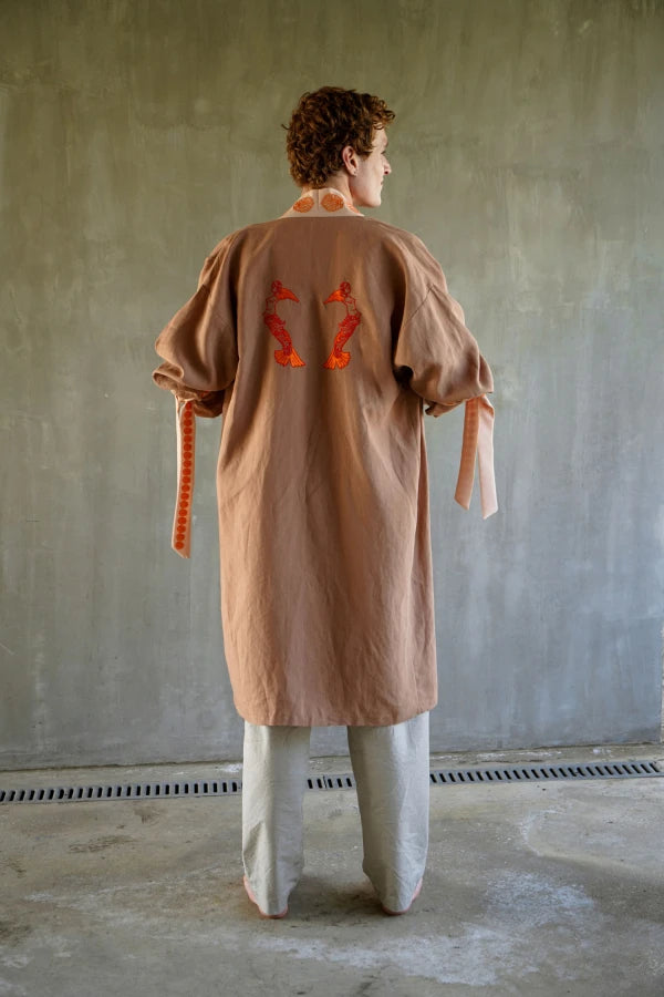 MERMAID Linen Kimono