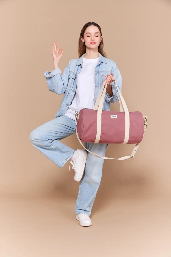 Sac polochon Simon Rose blush