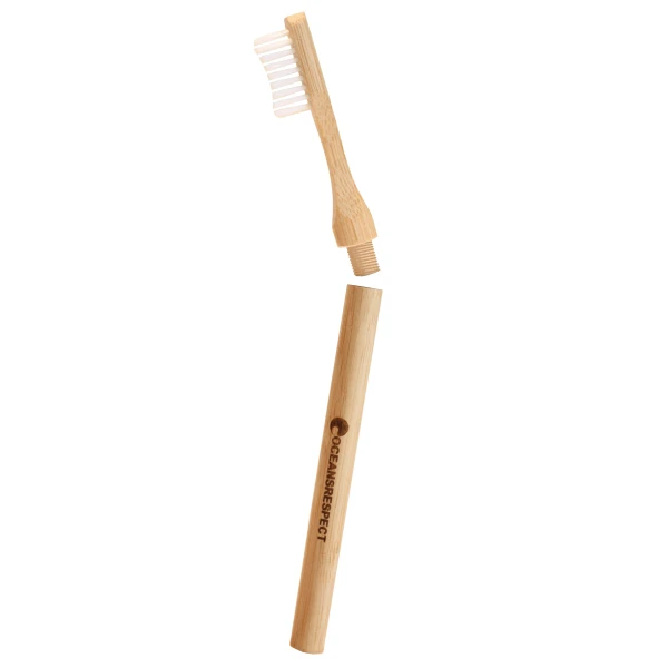 Brosse à dents à tête interchangeable en bambou