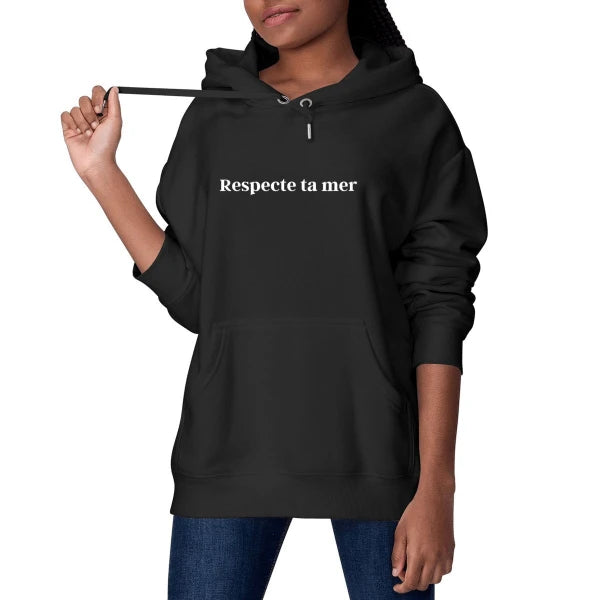 Hoody unisexe en coton bio - Respecte ta mer