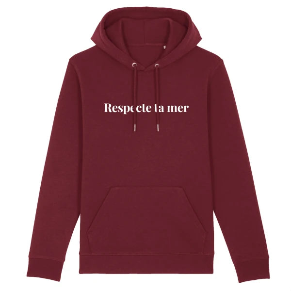 Hoody unisexe en coton bio - Respecte ta mer