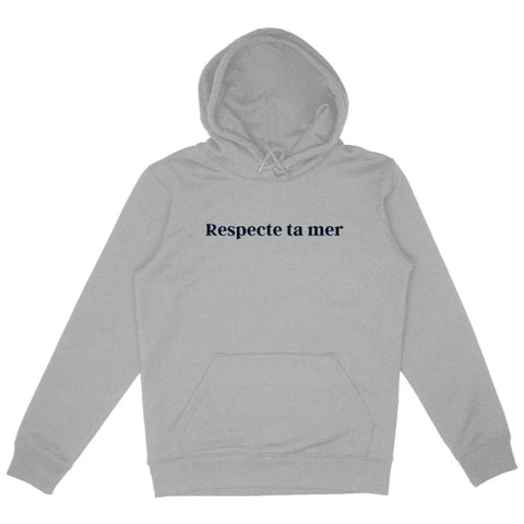 Hoody unisexe en coton bio - Respecte ta mer