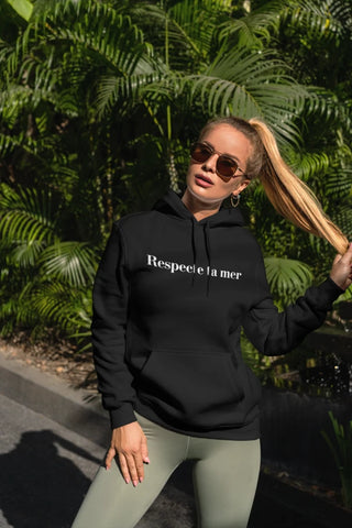 Hoody unisexe en coton bio - Respecte ta mer